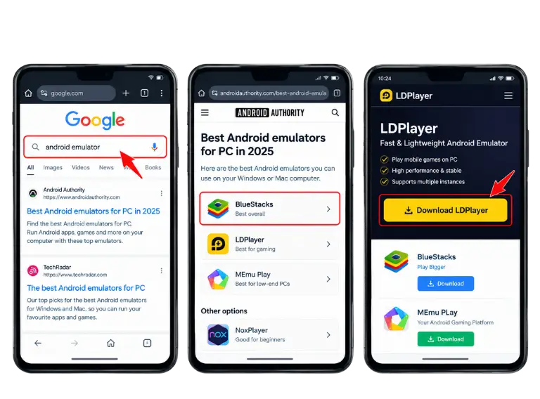 download an android emulator