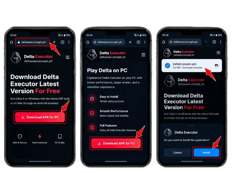 grant permission and download delta