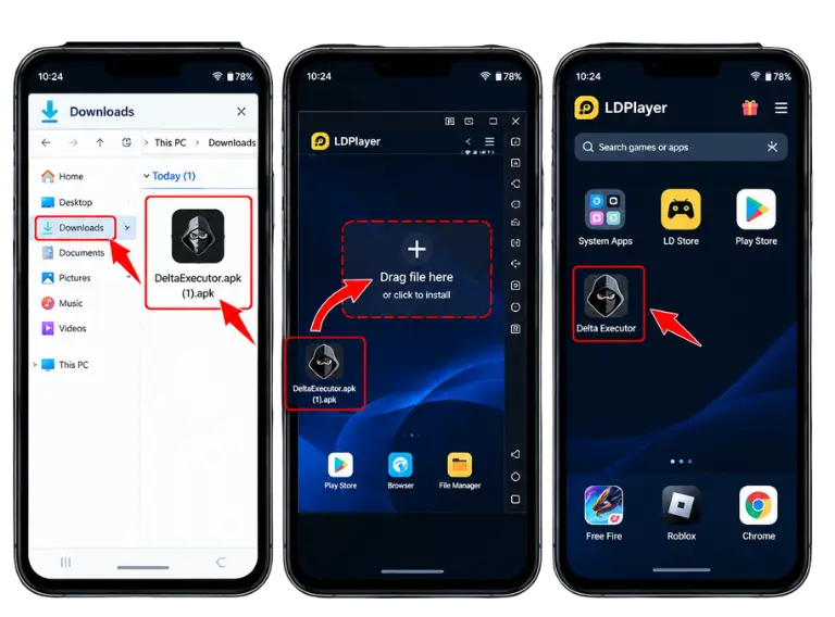 install delta executor